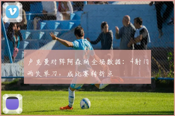 卢克曼对阵阿森纳全场数据:4射门两失单刀,成比赛转折点